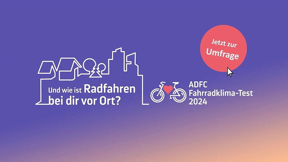 Umfrage Fahrradklima © ADFC